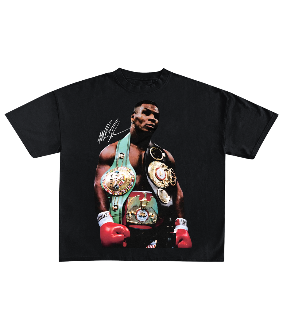 Mike Tyson "The Champ Is Here" Graphic T-Shirt