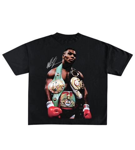 Mike Tyson "The Champ Is Here" Graphic T-Shirt